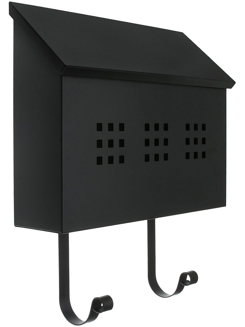 Decorative Steel Horizontal Mailbox, In 4 Finishes. Wall Mailbox.