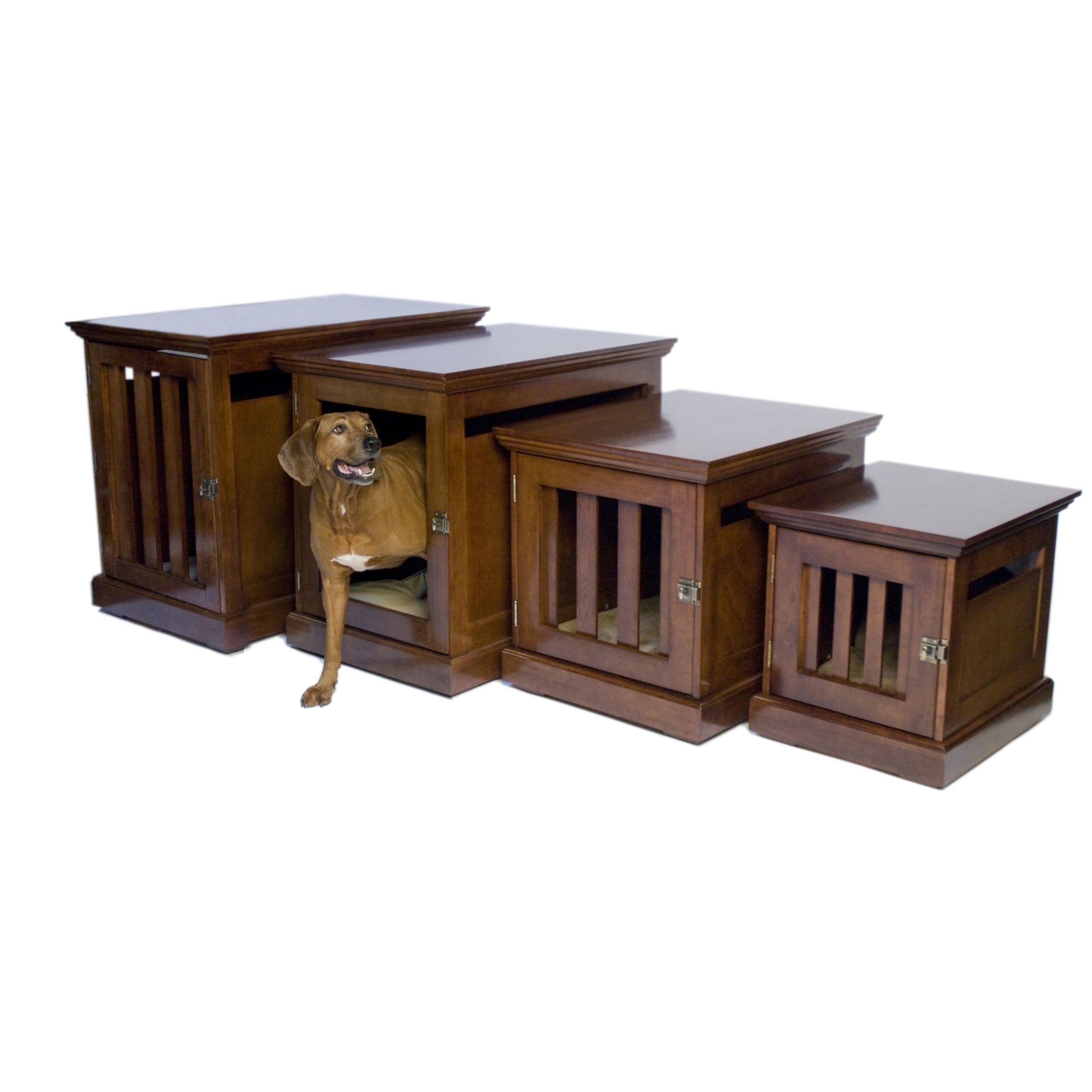 wood dog crate furniture