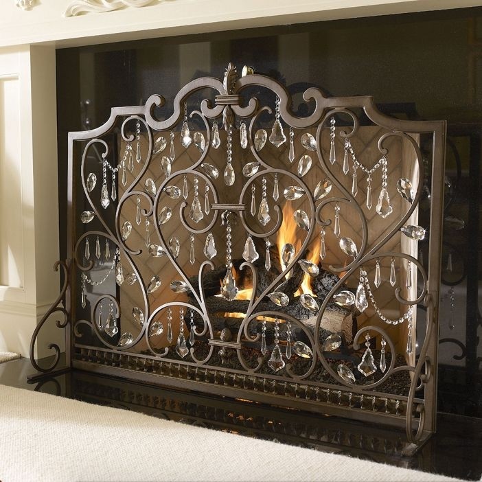 Fireplace screen decorative 1