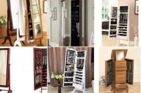 Free Standing Jewelry Armoire With Mirror - Foter
