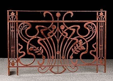 French antique art nouveau iron balcony console this would be