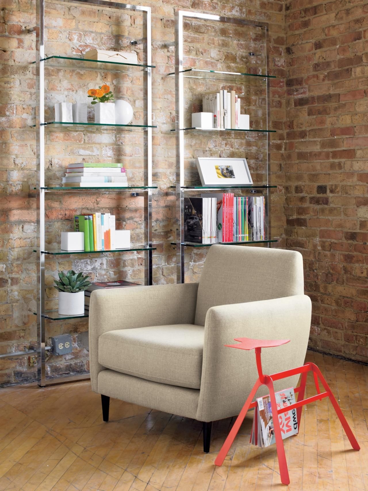 Cb2 deals glass bookshelf