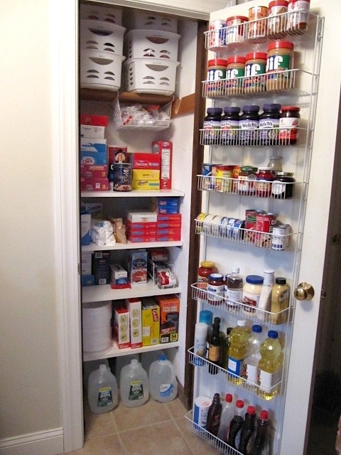 How to turn a coat closet into a pantry for