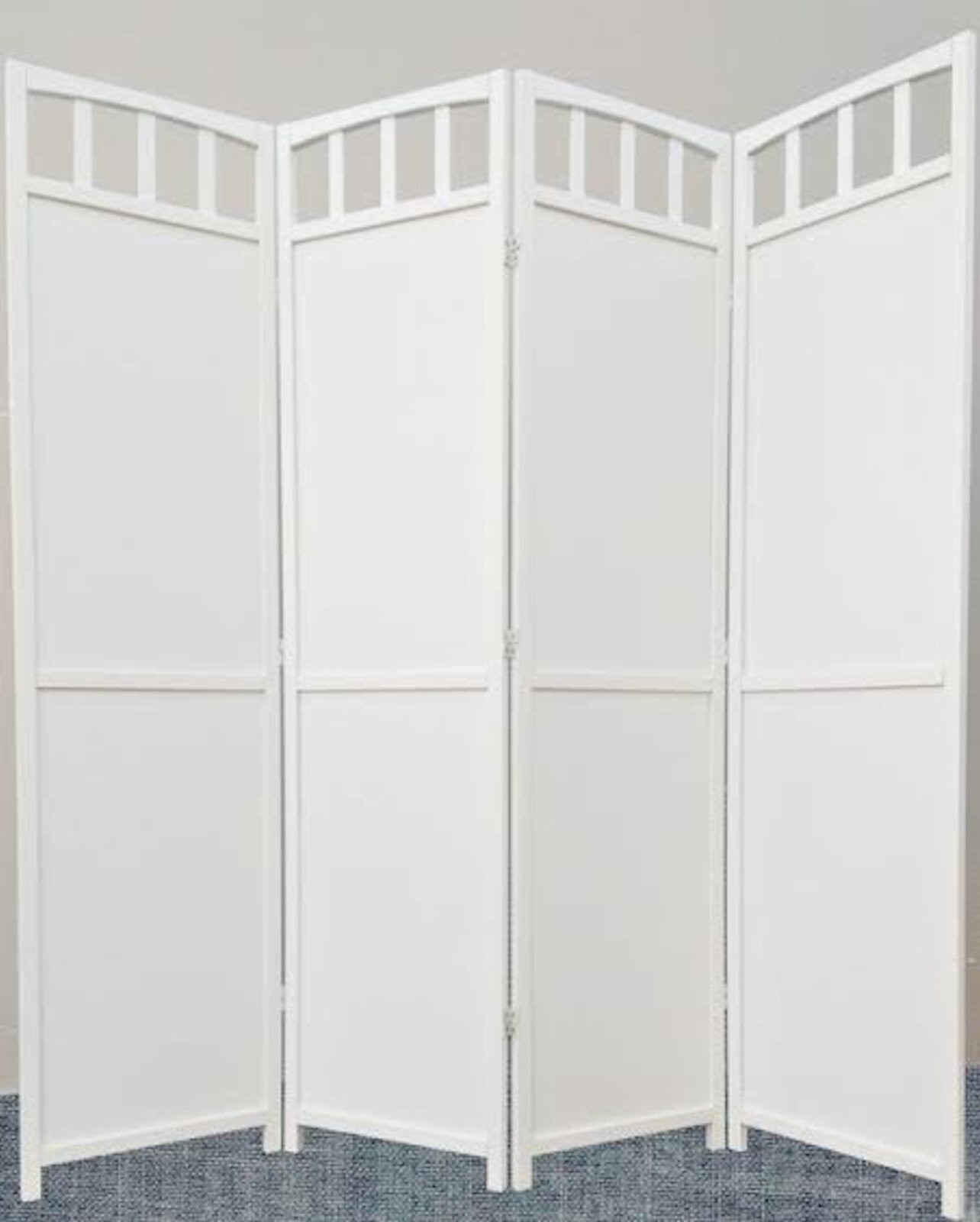 Legacy Decor 4-panel Screen Room Divider Solid Wood