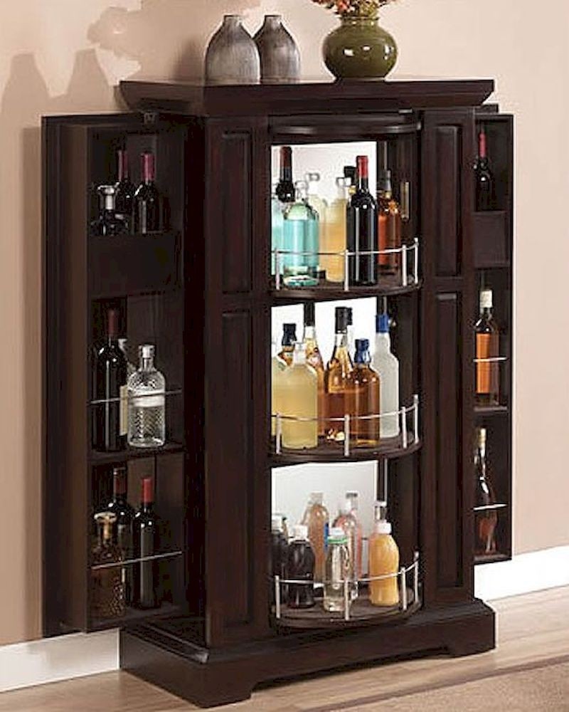 Lockable liquor cabinet
