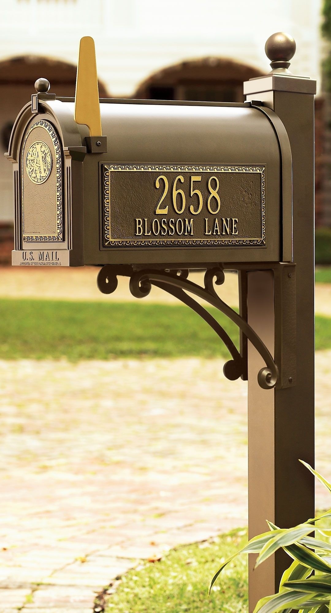 Mailbox plaques numbers 6