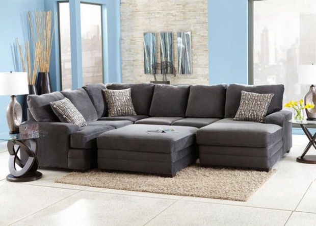 Microfiber Chaise Sectional Foter   Microfiber Chaise Sectional 