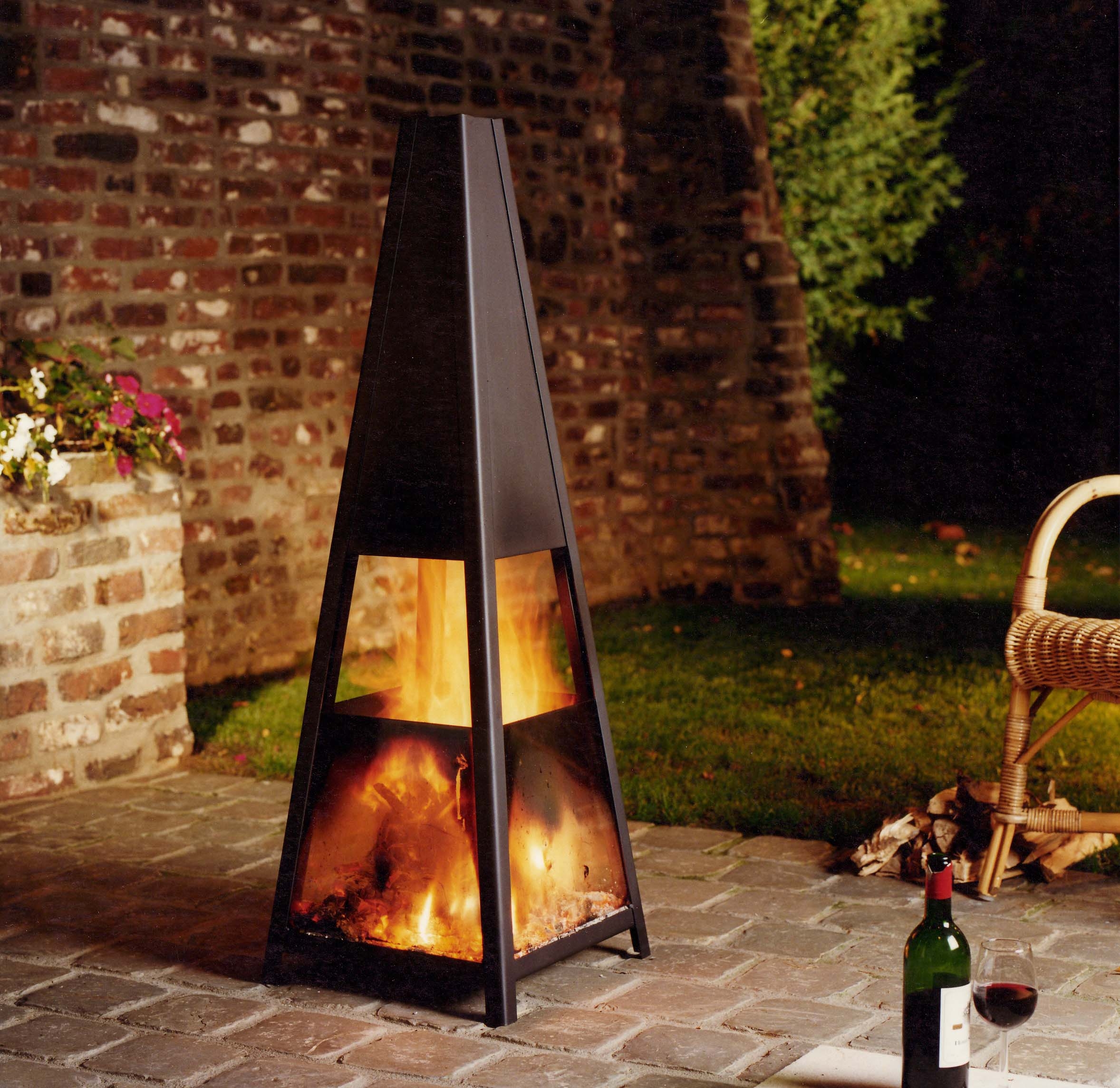 Outdoor Metal Fireplace 