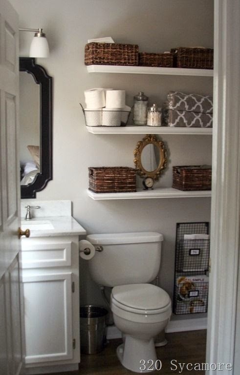 bathroom shelves over toilet