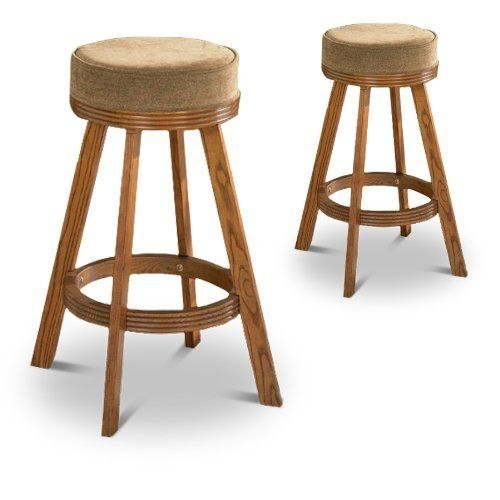 Solid wood swivel bar stools 16