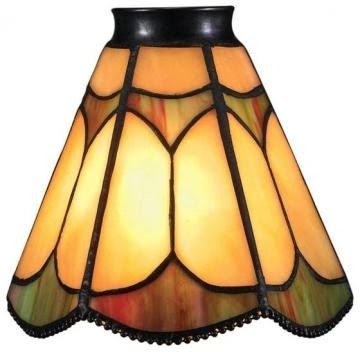 Stained glass ceiling fan light shades