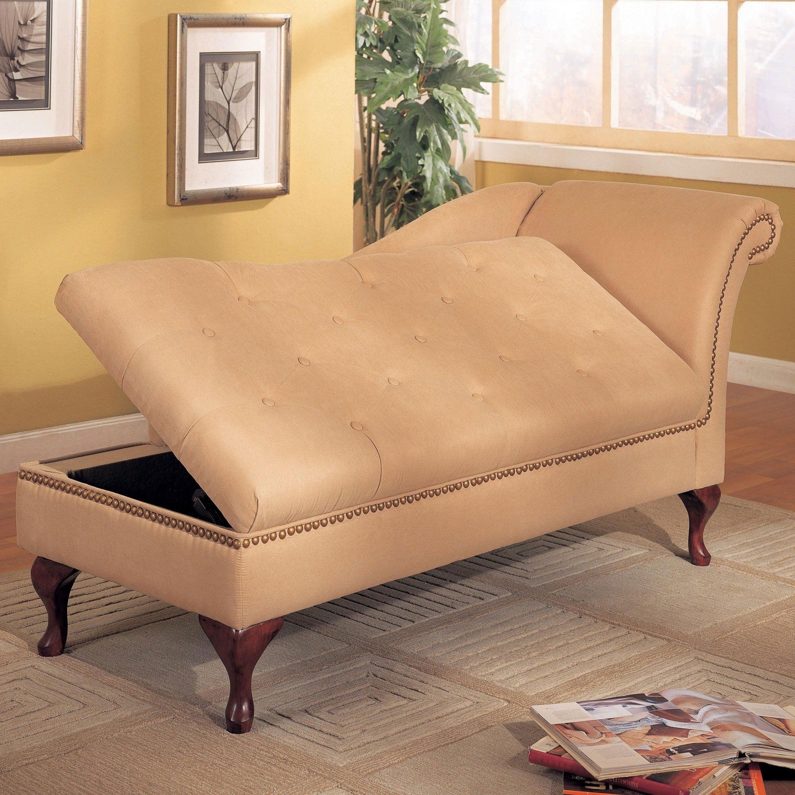 Storage Chaise Lounge Furniture Ideas On Foter