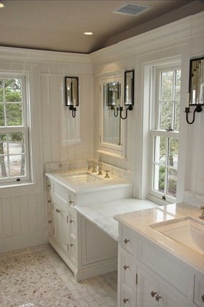 Featured image of post Master Bathroom Double Sink Vanity Ideas / And they come in a variety of styles that match our.