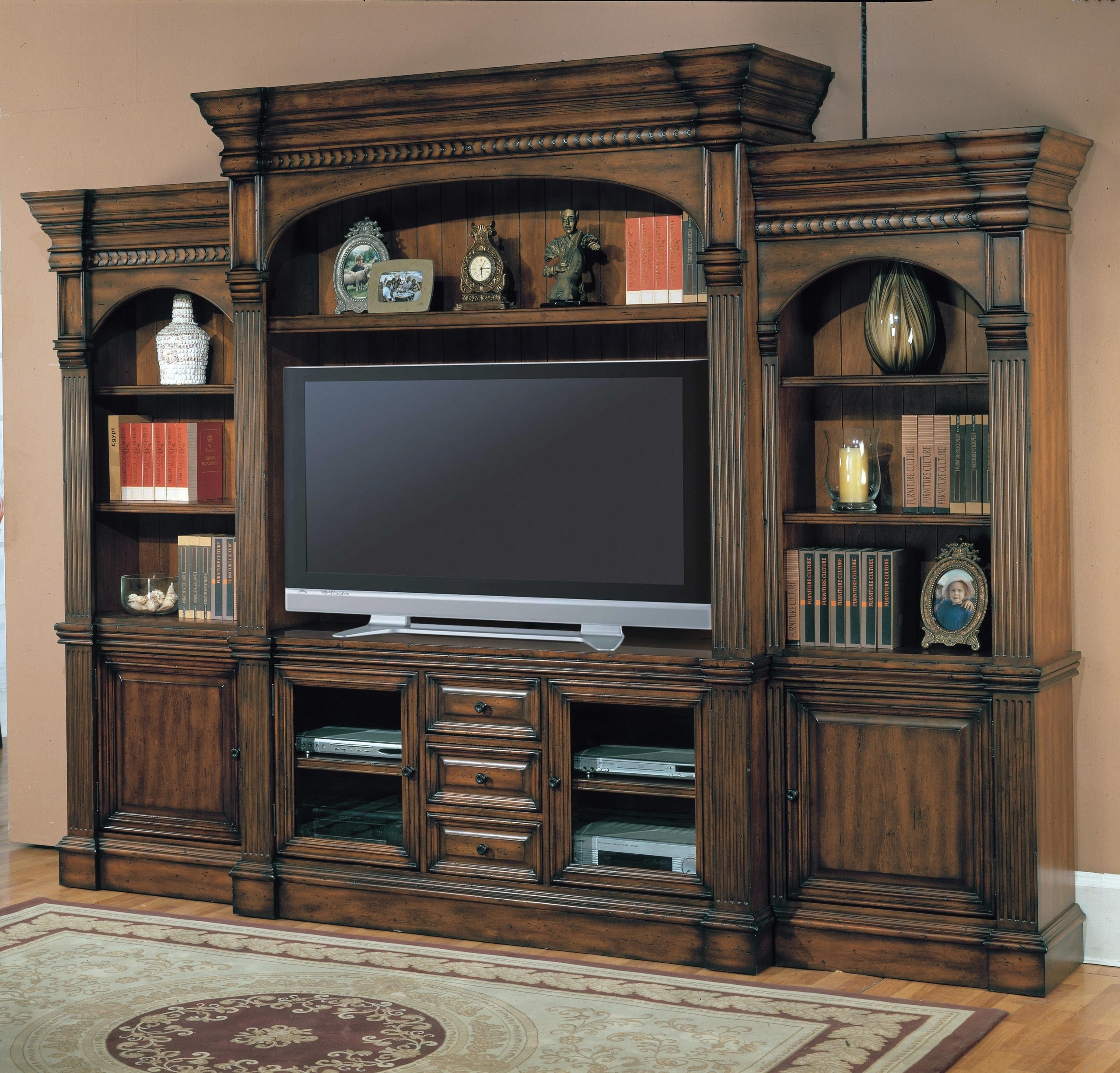 Traditional entertainment wall units 17