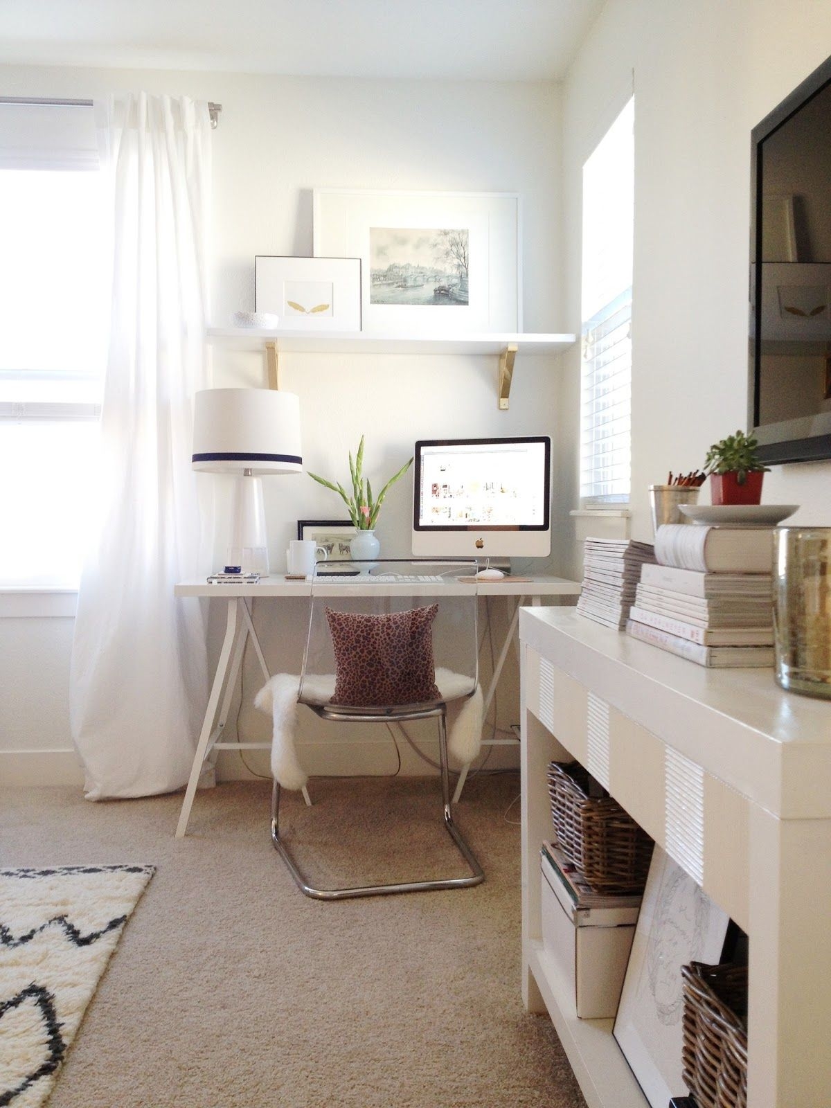 White Corner Desk With Shelves - Ideas on Foter