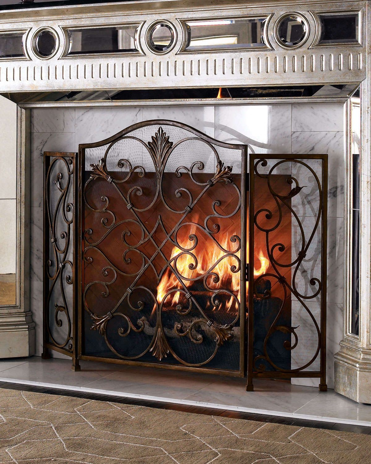 Decorative Fireplace Screens Wrought Iron - Ideas on Foter