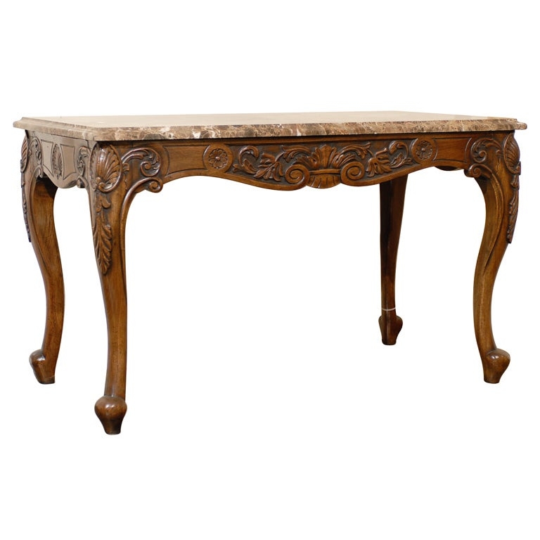Console table marble top