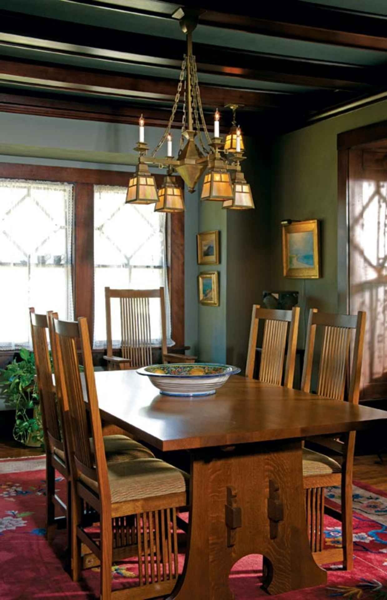 Craftsman style dining table