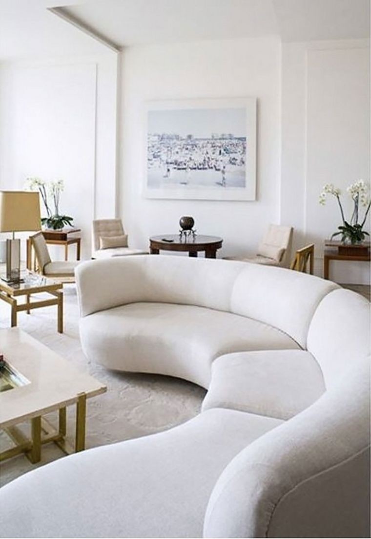 Curved couch sofa 2