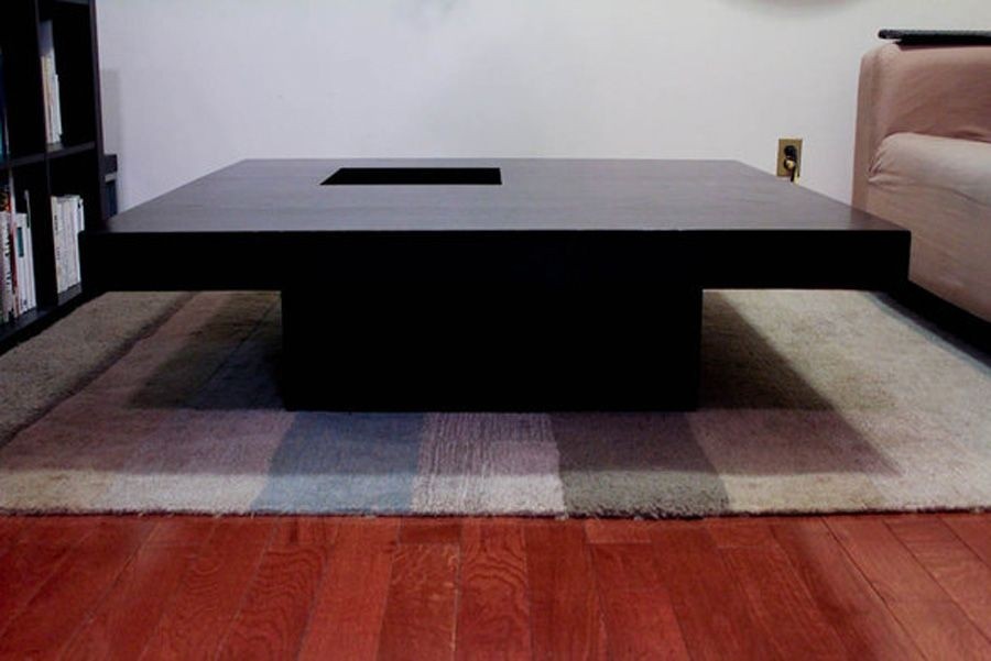 Extra large square coffee table