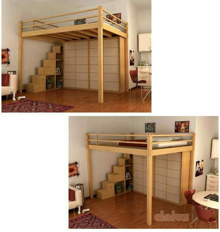 Full Size Loft Bed With Desk Underneath Ideas On Foter