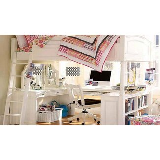 Full Size Loft Bed With Desk Underneath For Ideas On Foter