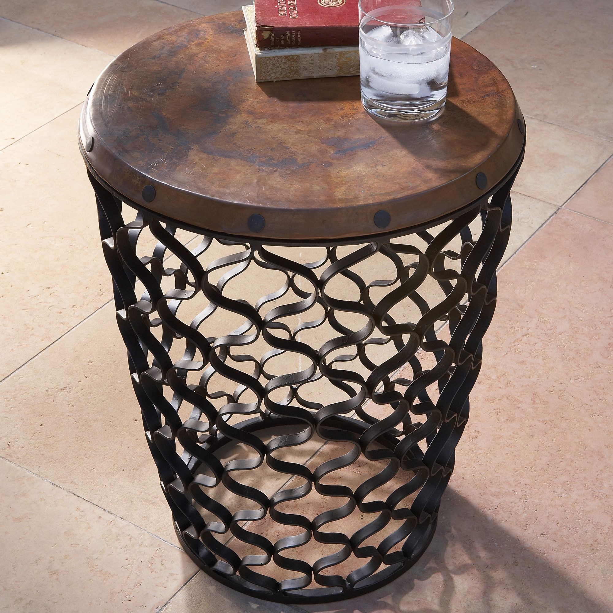Global Views Small Arabesque End Table