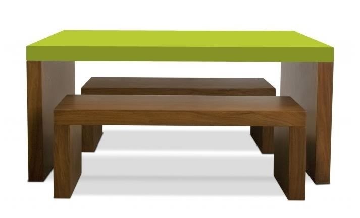 childrens table and bench