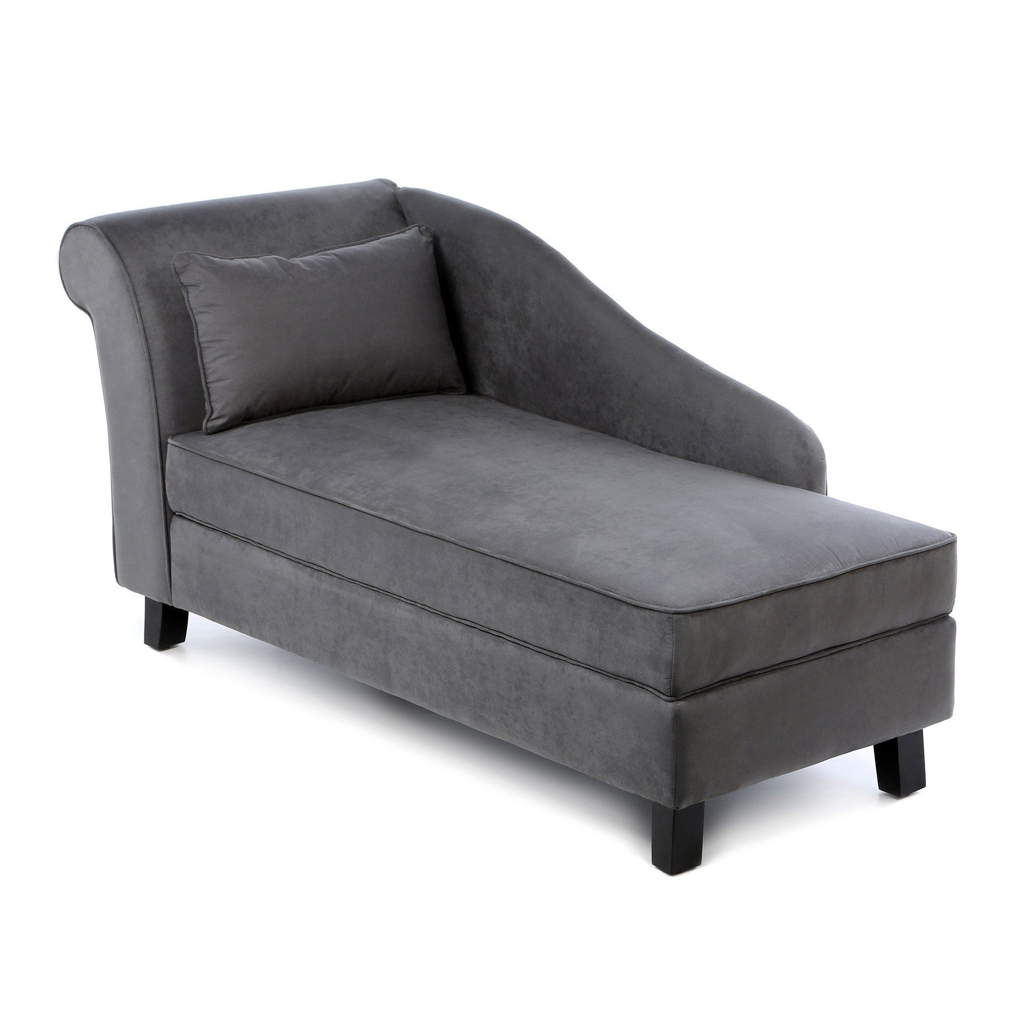 small chaise longue with storage