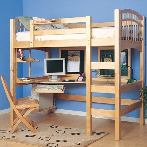 Pine Loft Bed With Desk - Ideas on Foter