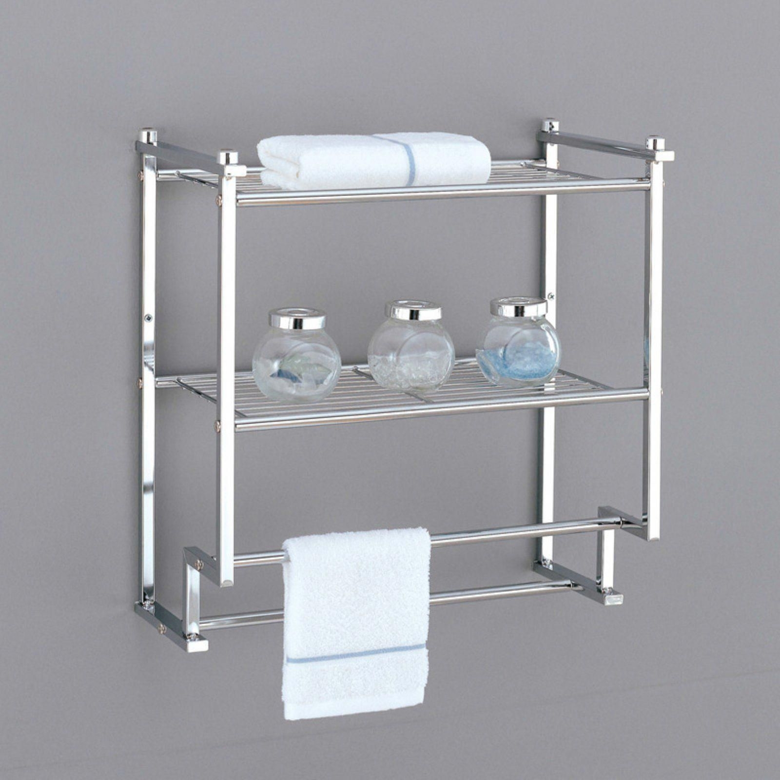 bathroom wall shelf unit