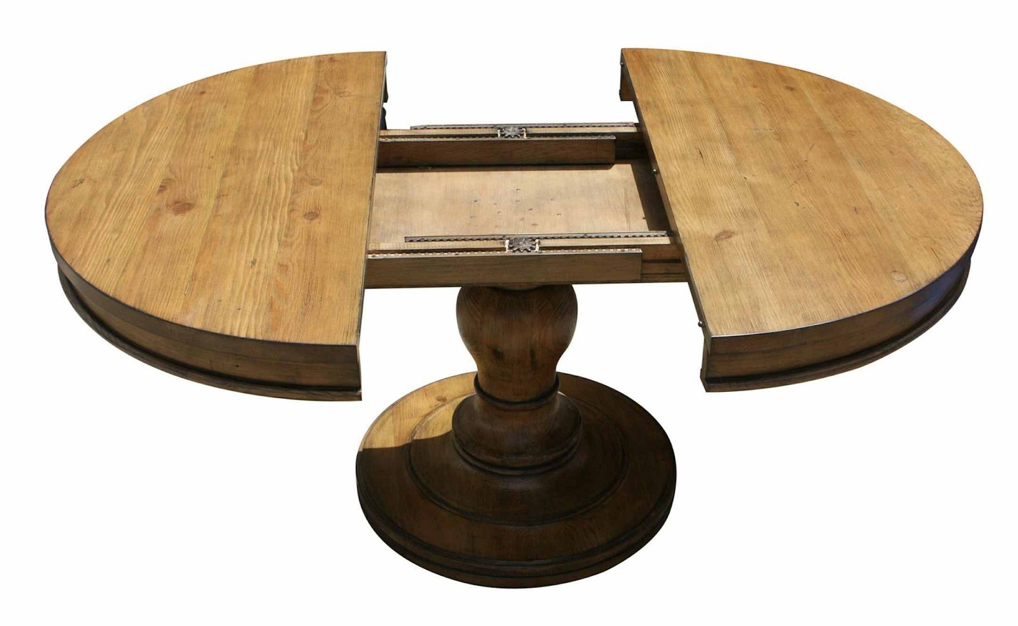 kitchen table with open leaves underside