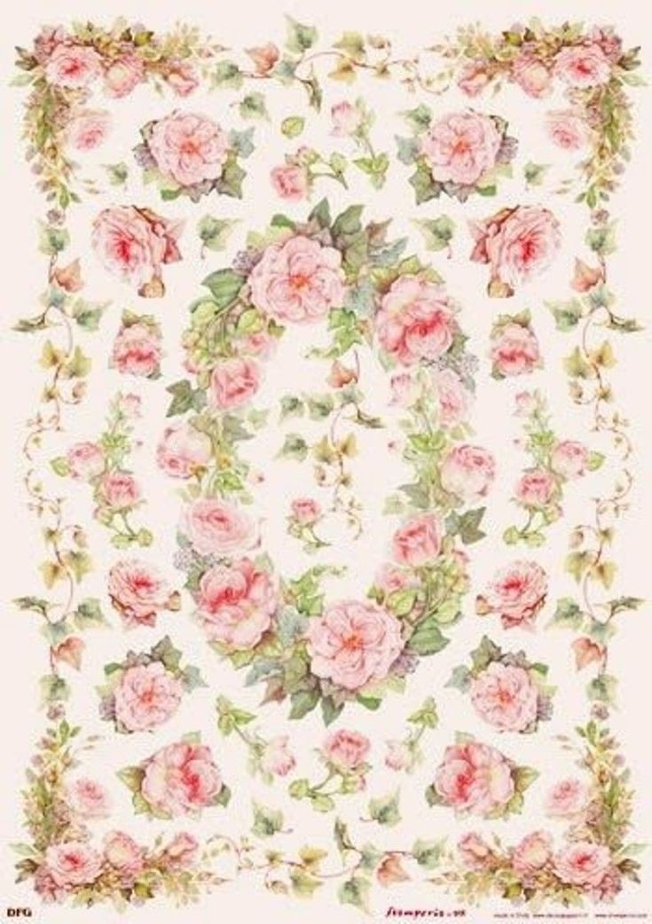 Pink rose rug 1