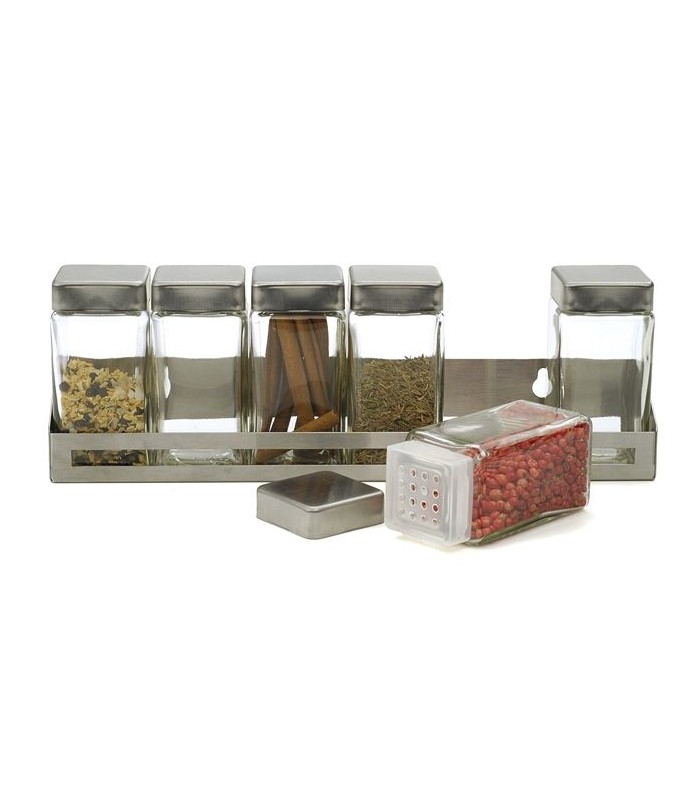 spice containers with stand