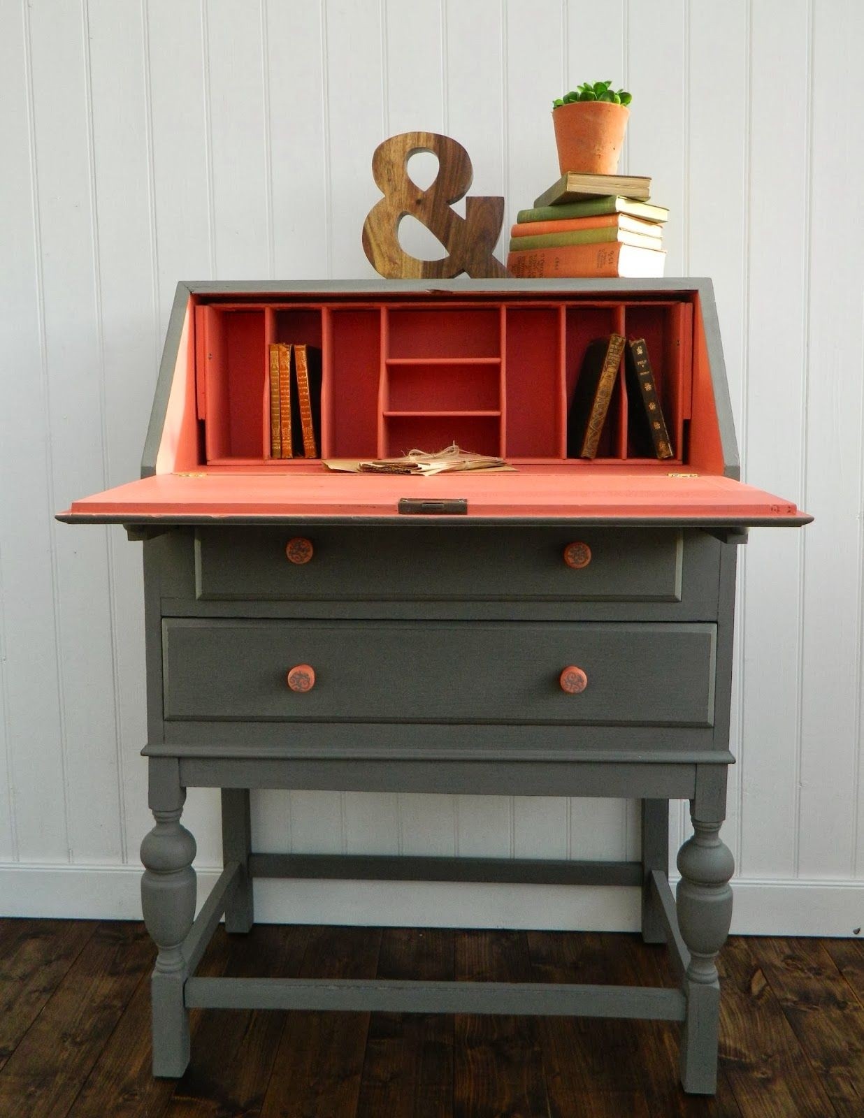 elegant secretary desk