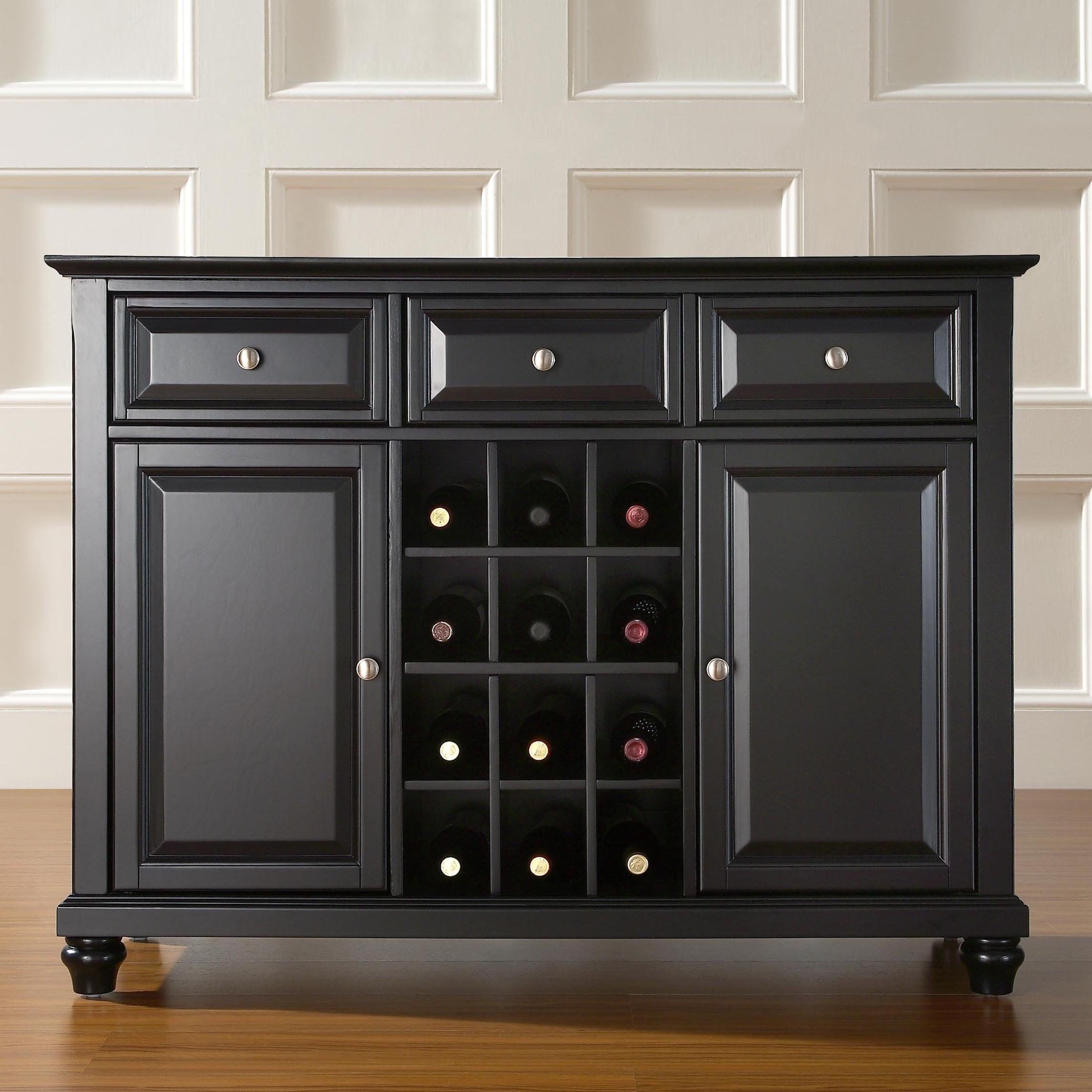 Tall wine rack cabinet