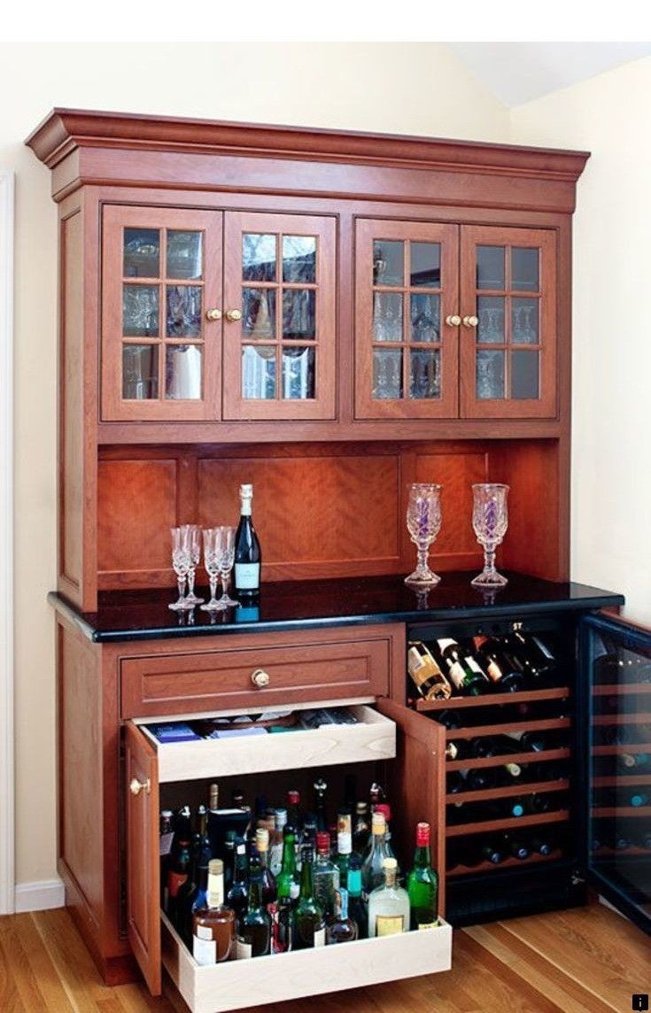 enclosed wine cabinet