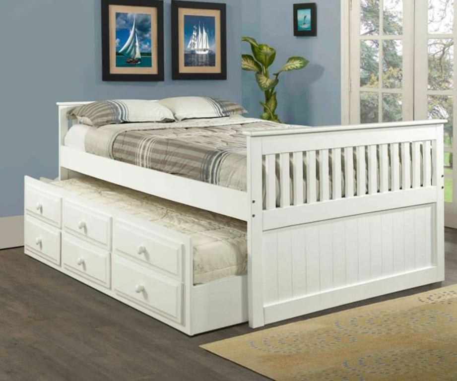 Captains trundle bed with storage 2
