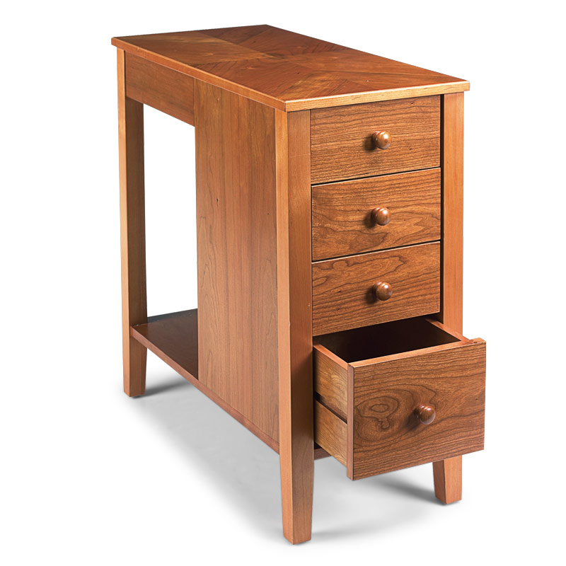 Cherry end table with drawer 20