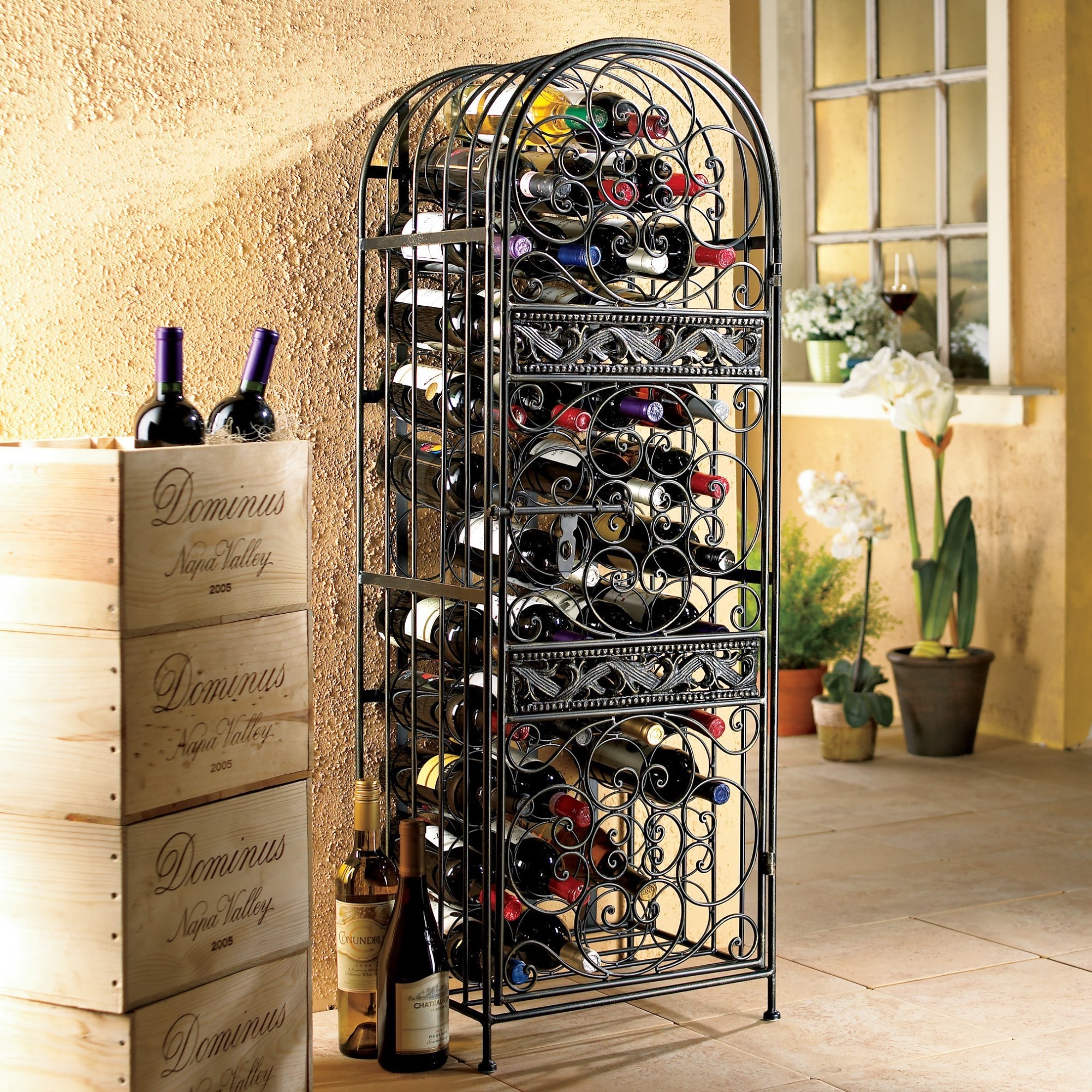 Corner Wine Glass Rack - Foter