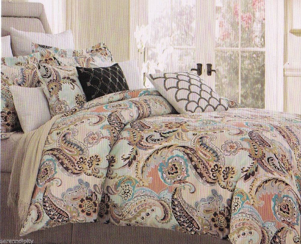 Blue Green Paisley Bedding - Ideas on Foter