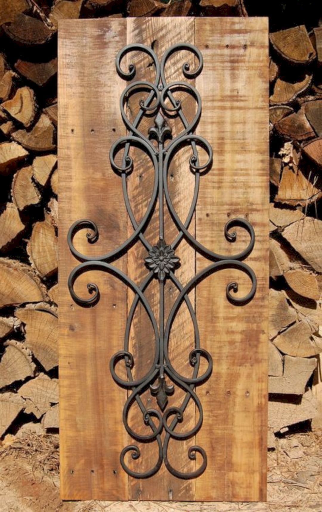 Classic Scroll Wrought Iron Metal Wall Decor Rustic Antique Indoor Outdoor 
