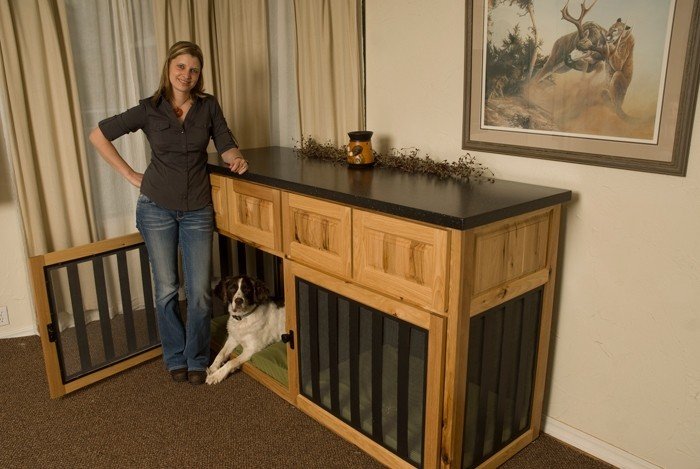 indoor dog house with door