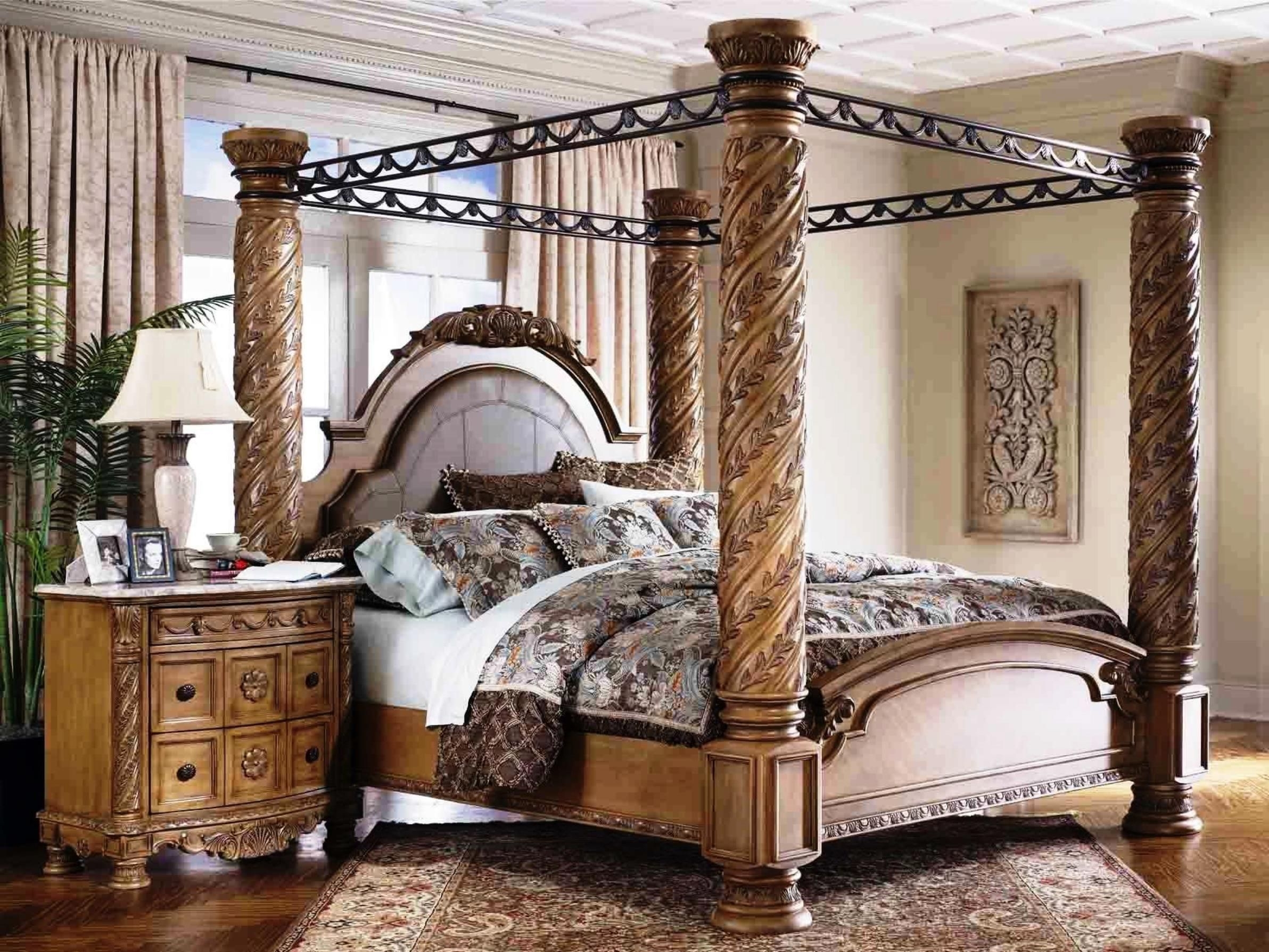 Four Poster King Size Bedroom Sets 6102