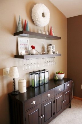 Glass Wall Shelves For Living Room - Foter