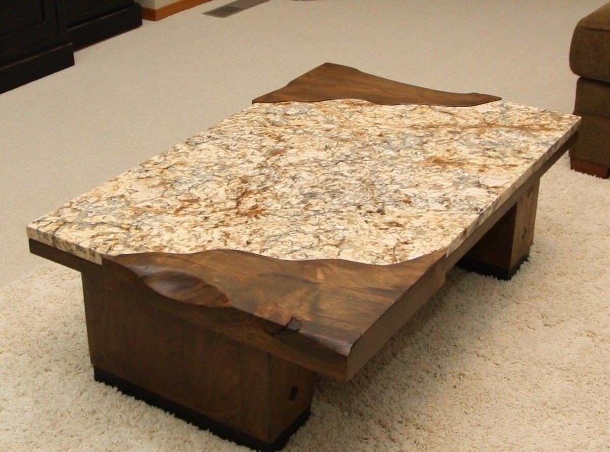 Granite top coffee table 4