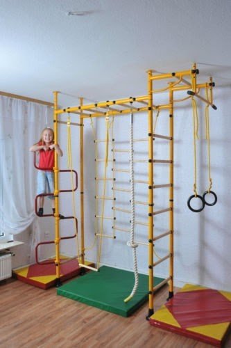 Gymnastic Wall Kids Sports Equipment Home Fitness Jungle Gym Climbing Tower