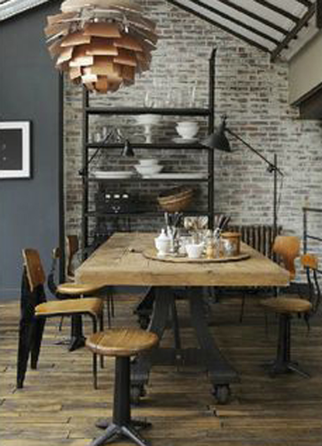 Industrial style dining table 4