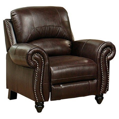 Ivy league style chatham leather recliner