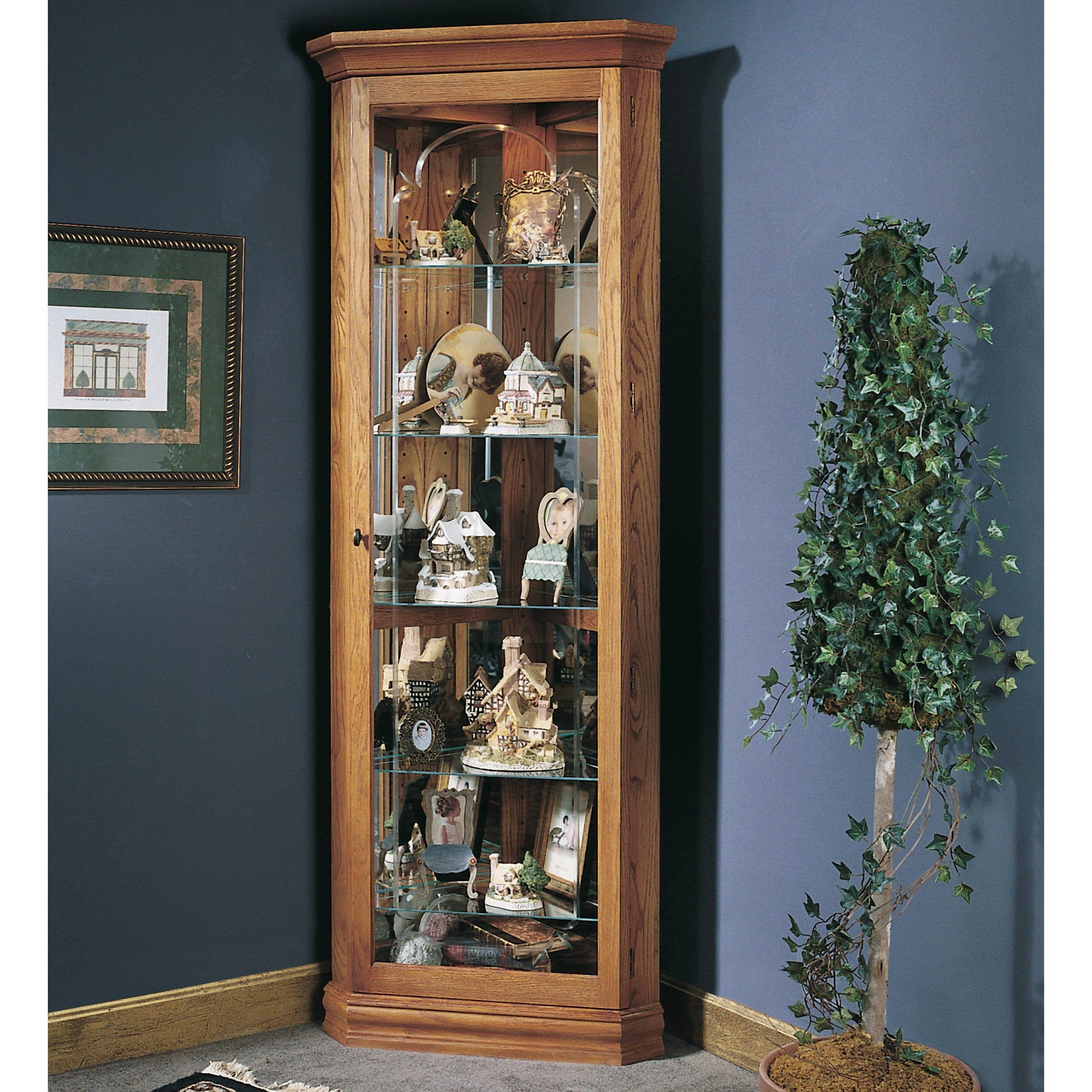 Half Round Glass Curio Cabinet at Nicholas Kerr blog